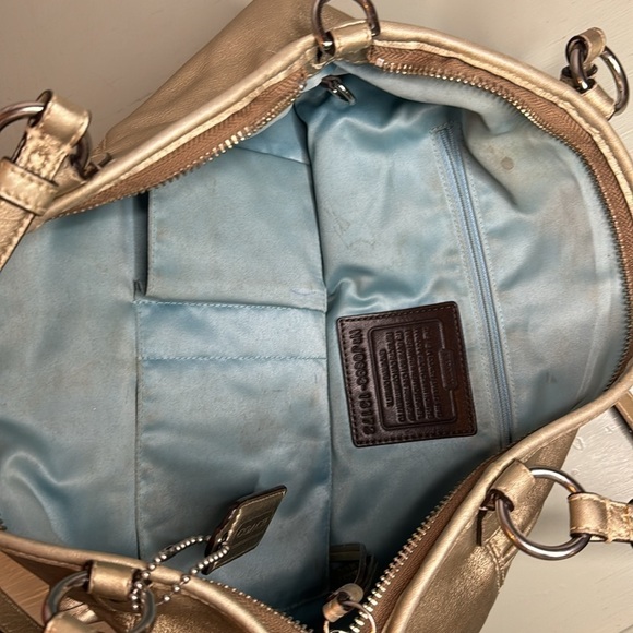 VINTAGE GOLD COACH BAG (OS) - Picture 6 of 7
